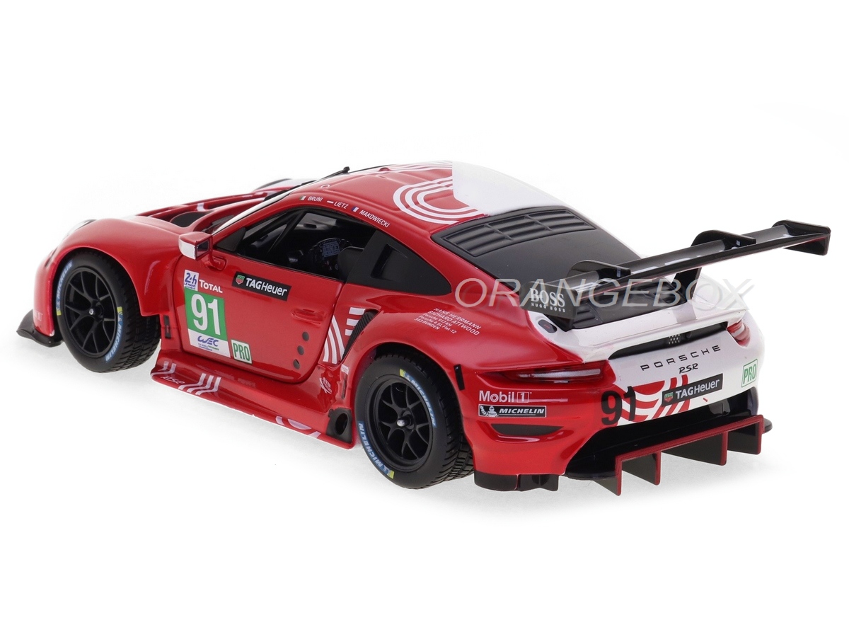 BBURAGO Porsche 911 RSR - Modèle 1/43 - Le Mans 2020 - Édition Collector