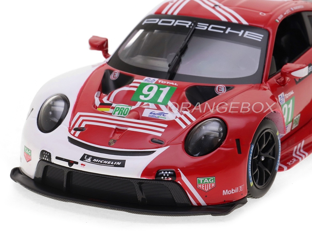 Burago  911カレラレーシング Porsche 911 RSR LeMans 2020 Bburago 1:24 - 20 anos! Loja on-line