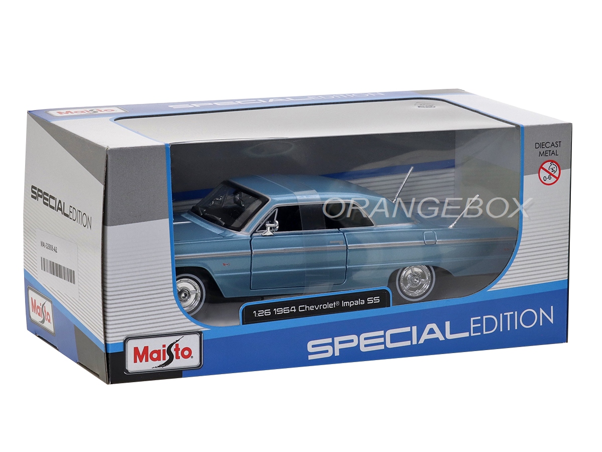 Chevrolet Impala SS 1964 1:24 Maisto Azul - 20 anos! Loja on-line