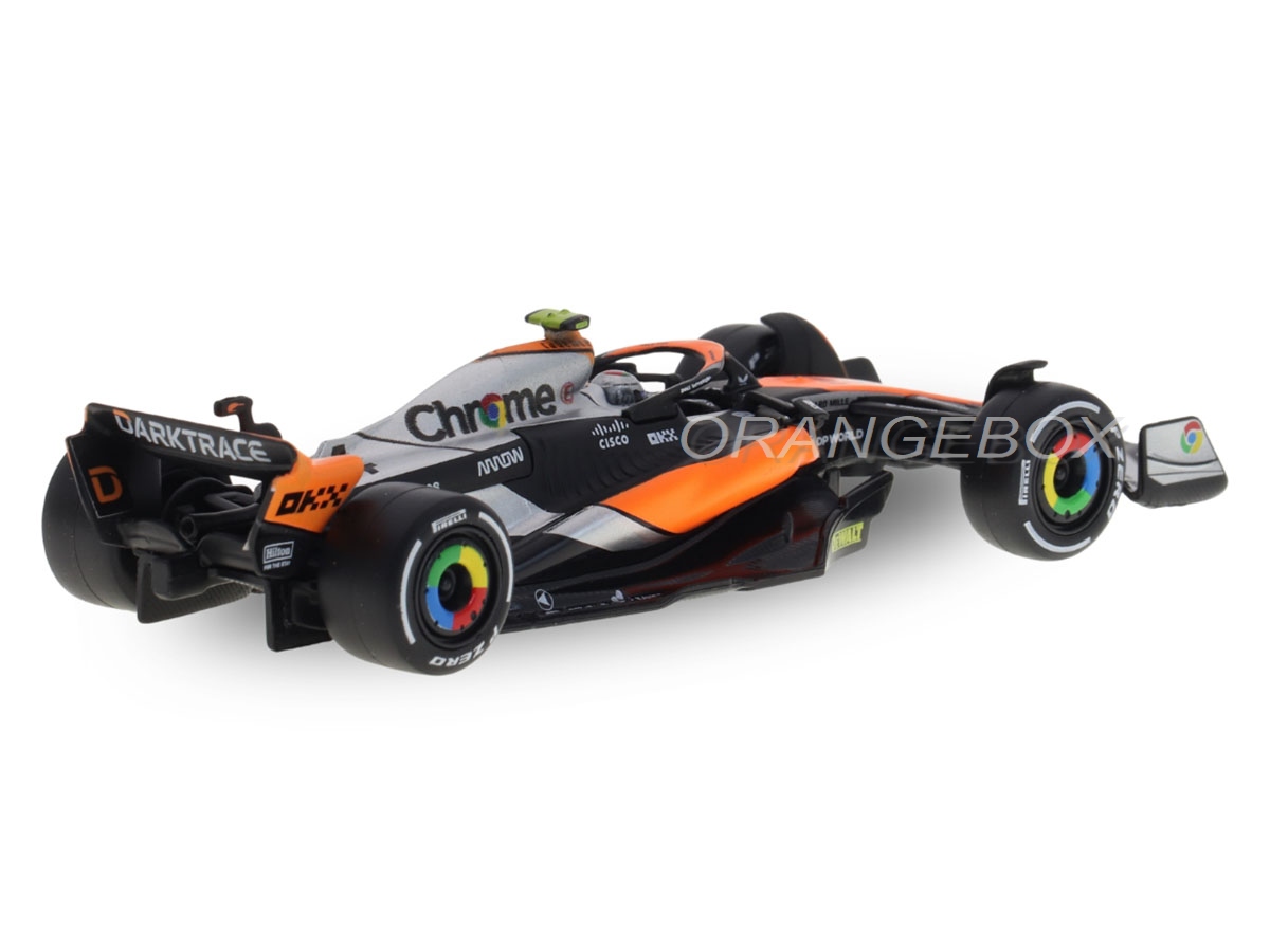 Fórmula 1 McLaren MCL60 Lando Norris 2023 1:43 Bburago c/ Display