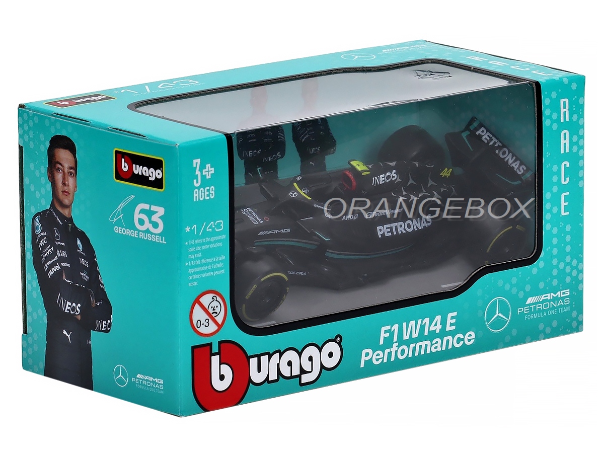 Fórmula 1 Mercedes AMG W14 Lewis Hamilton 2023 1:43 Bburago - 20
