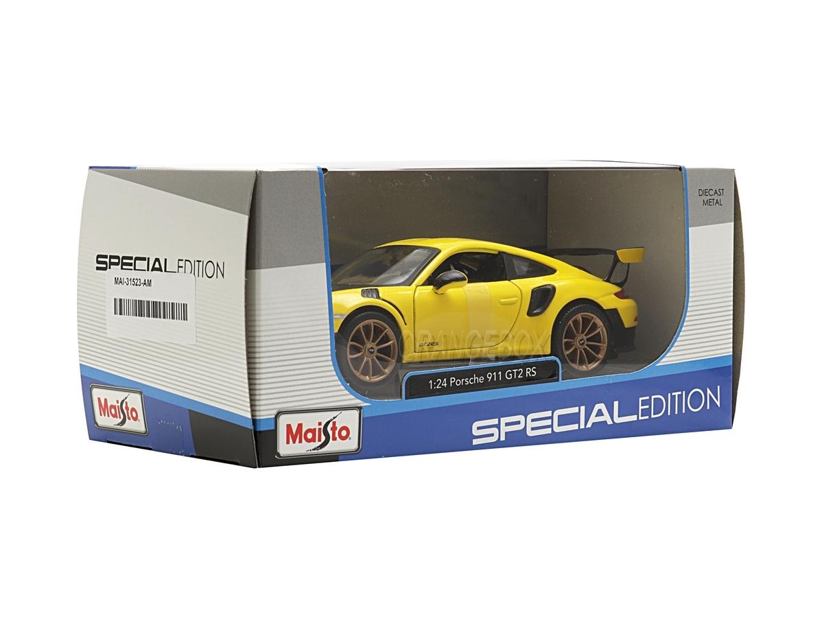 Porsche 911 GT2 1:24 Maisto Amarelo - 20 anos! Loja on-line de