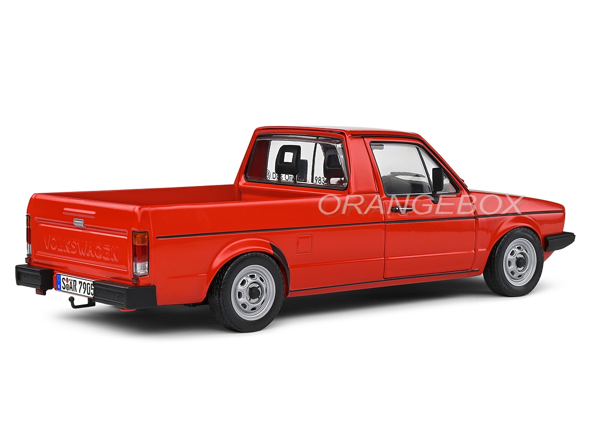 Pick-up personnalisé VW Caddy MKI 1982 - SOLIDO - S1803508 - Rouge