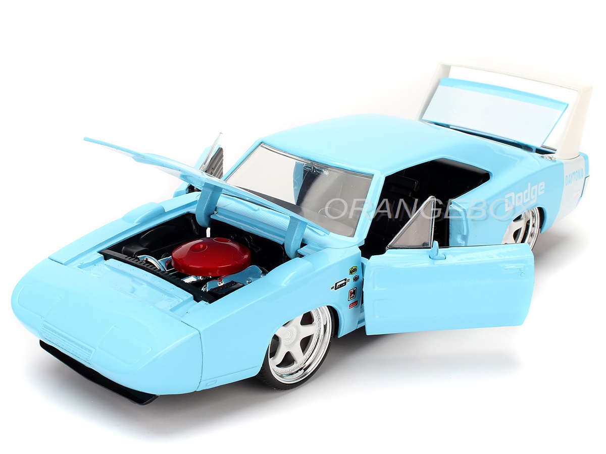 Dodge Charger Daytona 1969 1:24 Jada Toys Azul - 20 anos! Loja on