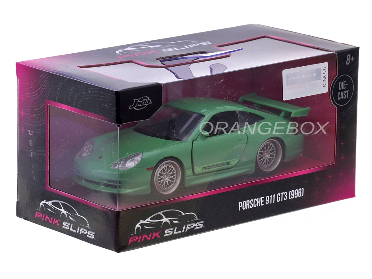 Porsche 911 GT3 (996) 1:32 Jada Toys Pink Slips - 20 anos! Loja on