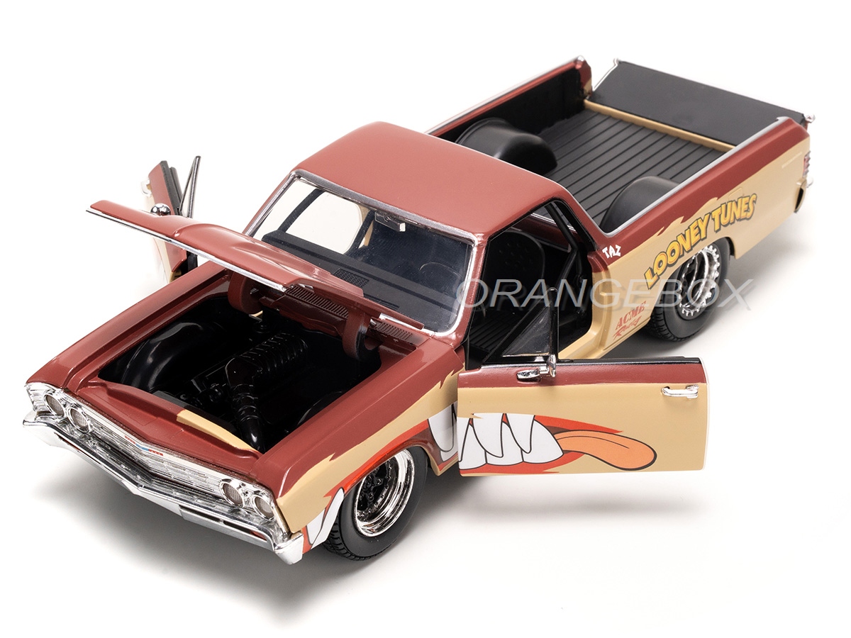 Chevrolet El Camino 1967 1:24 Jada Toys + Figura Tasmanian Devil