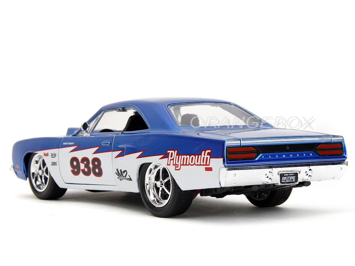 Plymouth Road Runner 1970 1:24 Jada Toys Azul - 20 anos! Loja on