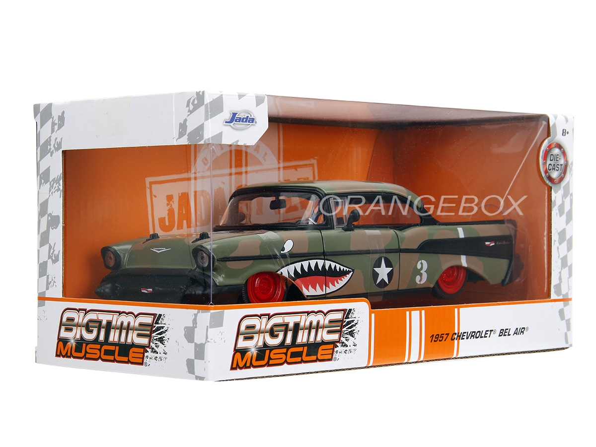 Chevrolet Bel Air 1957 1:24 Jada Toys Shark Mouth Graphics - 20