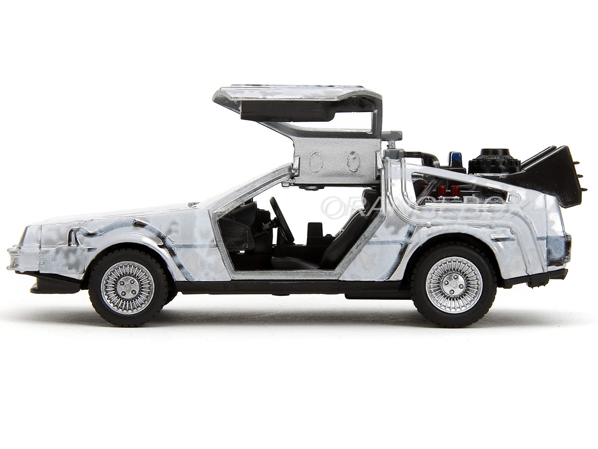 Delorean DMC Frost Version Back to The Future Jada Toys 1:32 - 19