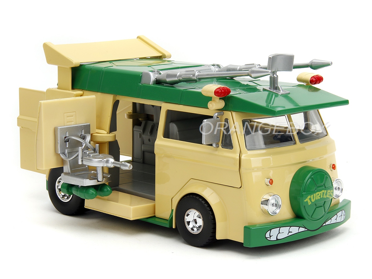 Party Wagon Tartarugas Ninja + Figura Donatello 1:24 Jada Toys