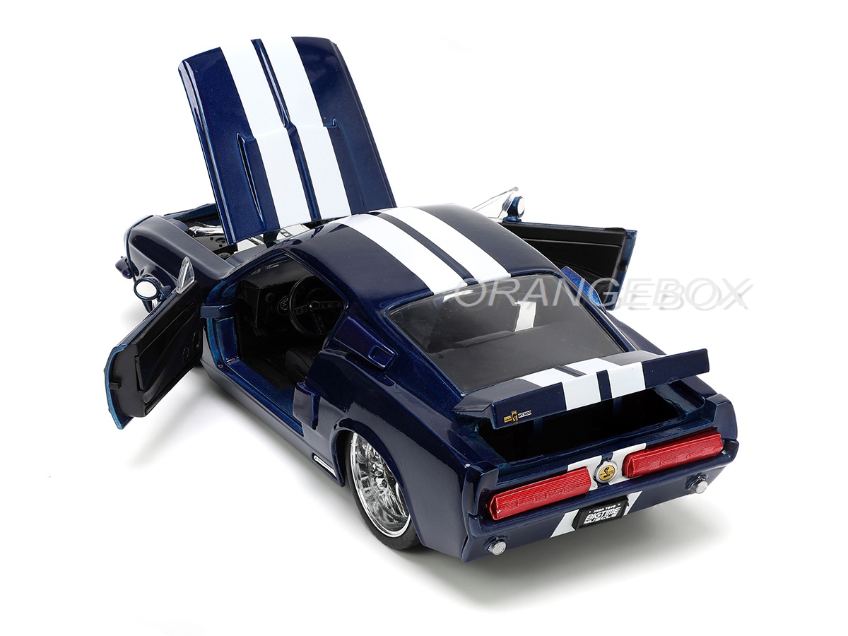 Shelby GT500 1967 BTM 1:24 Jada Toys Azul - 20 anos! Loja on-line