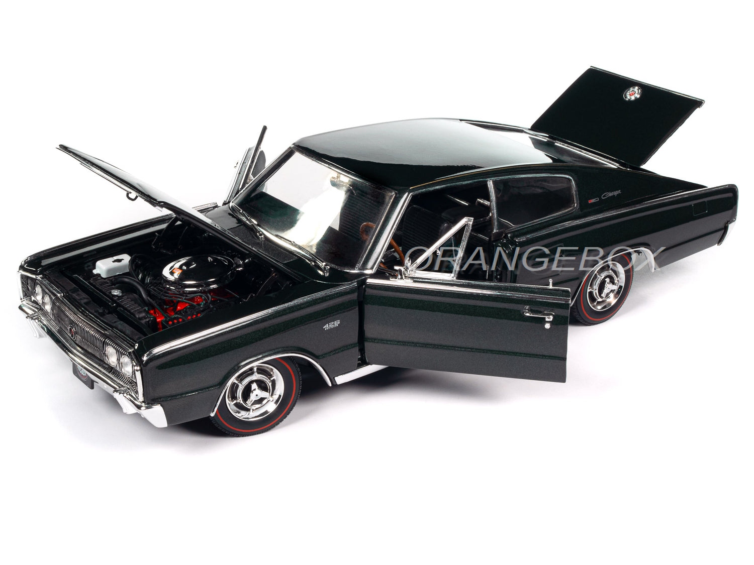 ミニカー 1966 Dodge Charger Dodge Charger 1966 MCACN 1:18 Autoworld - 19 anos! Loja on-line de