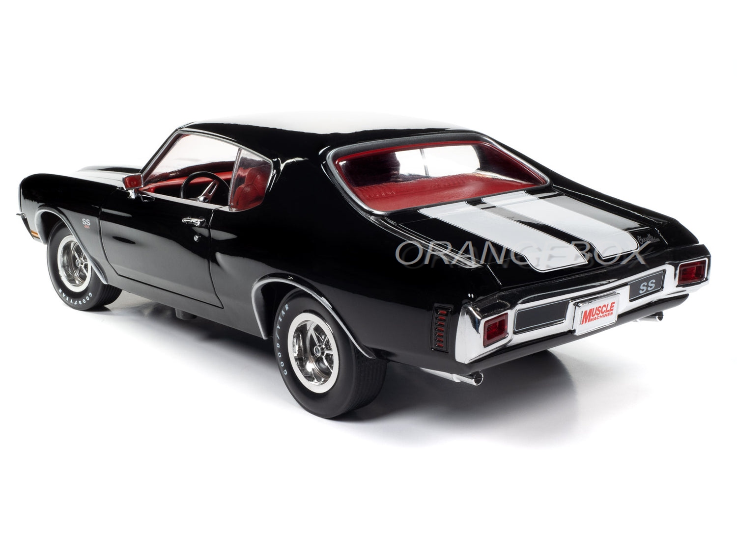 Chevrolet Chevelle SS 1970 Muscle Machines 1:18 Autoworld Preto