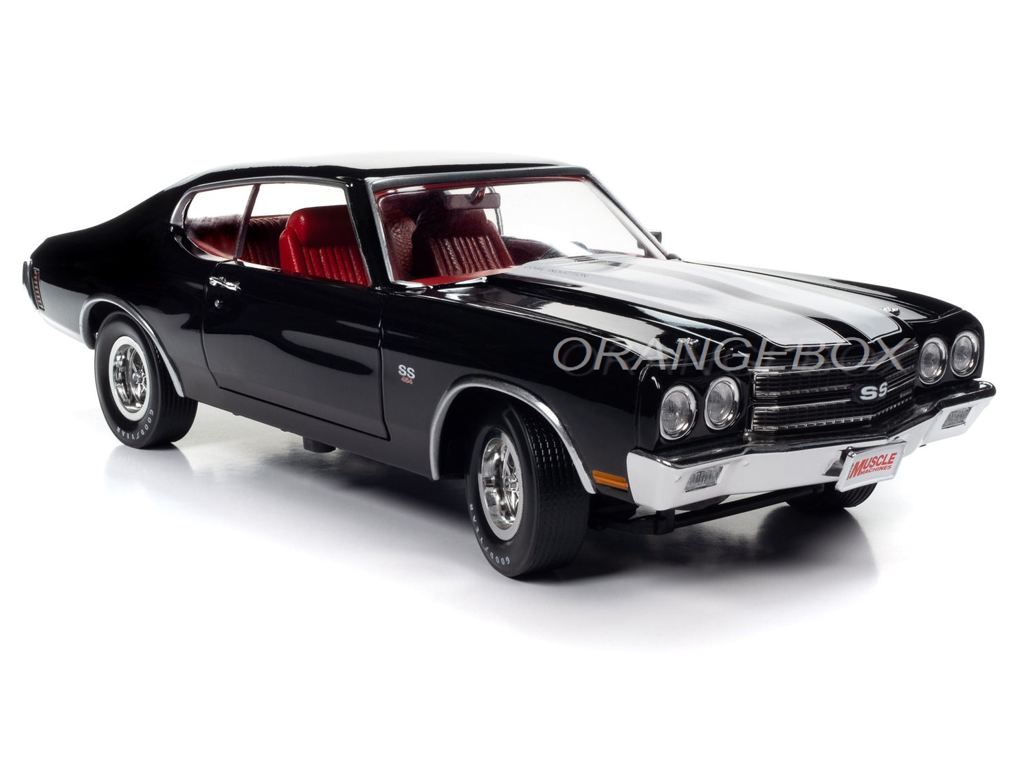 1/18 1970 シボレーシェベルSS CHEVELLE PRO STREET Chevrolet Chevelle SS 1970 Muscle Machines 1:18 Autoworld Preto