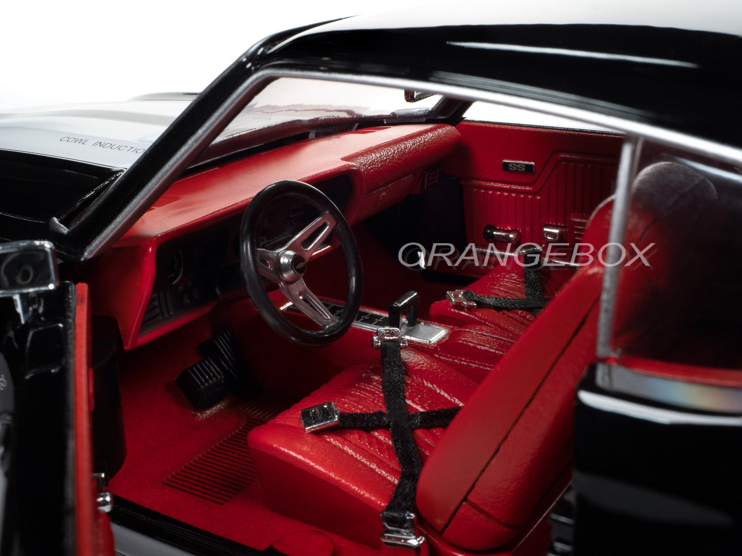 1/18 1970 シボレーシェベルSS CHEVELLE PRO STREET Chevrolet Chevelle SS 1970 Muscle Machines 1:18 Autoworld Preto