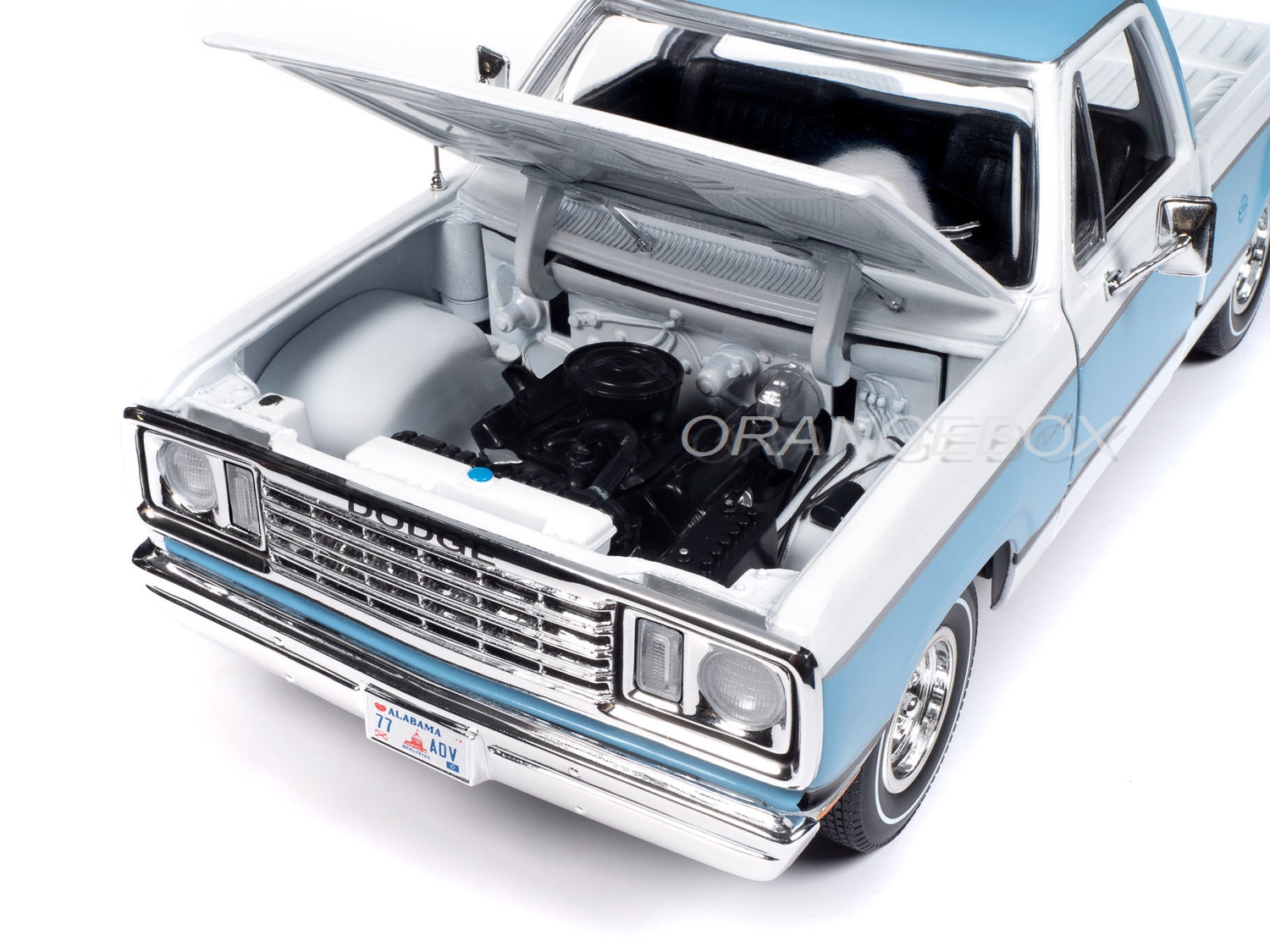 Dodge D100 Adventurer Sweptline 1977 1:18 Autoworld Azul - 18 anos ...