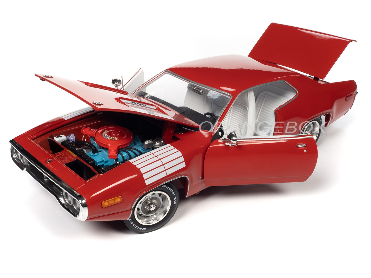 Plymouth Road Runner GTX 1972 1:18 Autoworld Vermelho - 20 anos