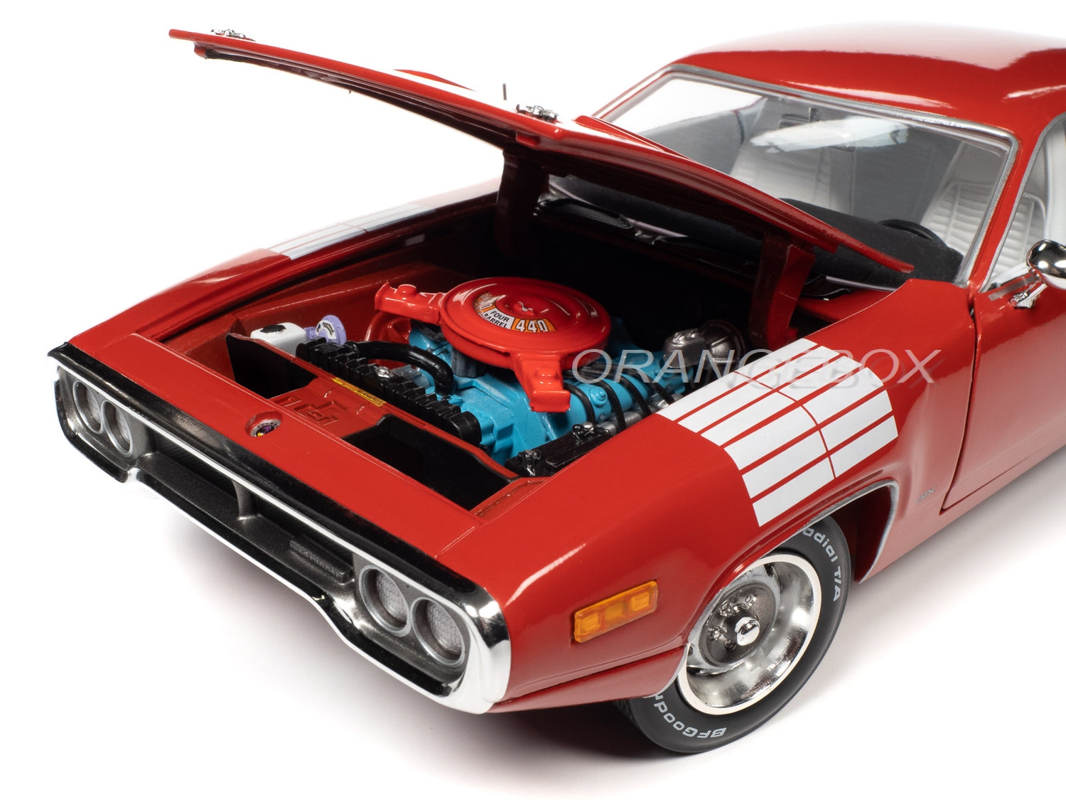 Plymouth Road Runner GTX 1972 1:18 Autoworld Vermelho - 20 anos