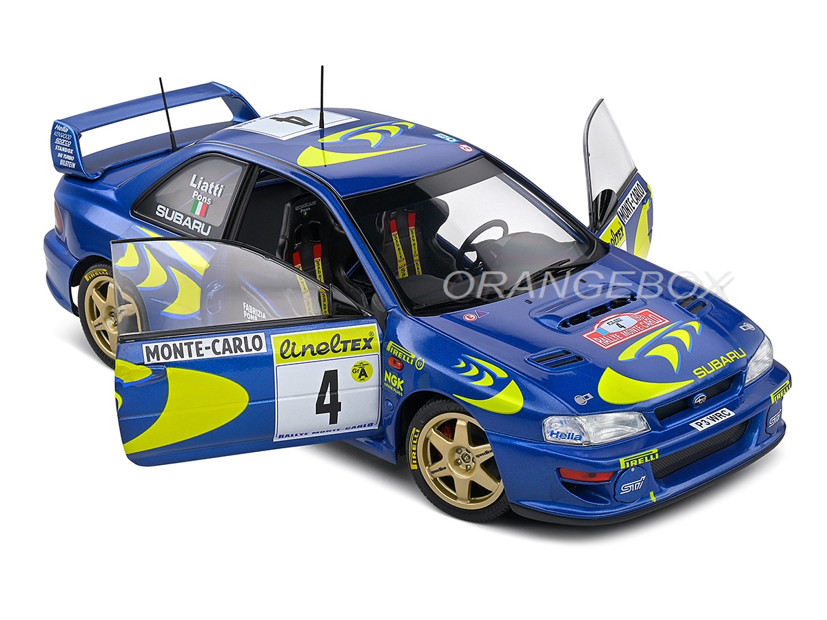 Subaru Impreza 22B 1997 Rally Monte Carlo 1:18 Solido - 20 anos