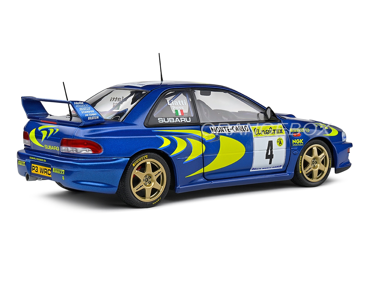 Subaru Impreza 22B 1997 Rally Monte Carlo 1:18 Solido - 20 anos