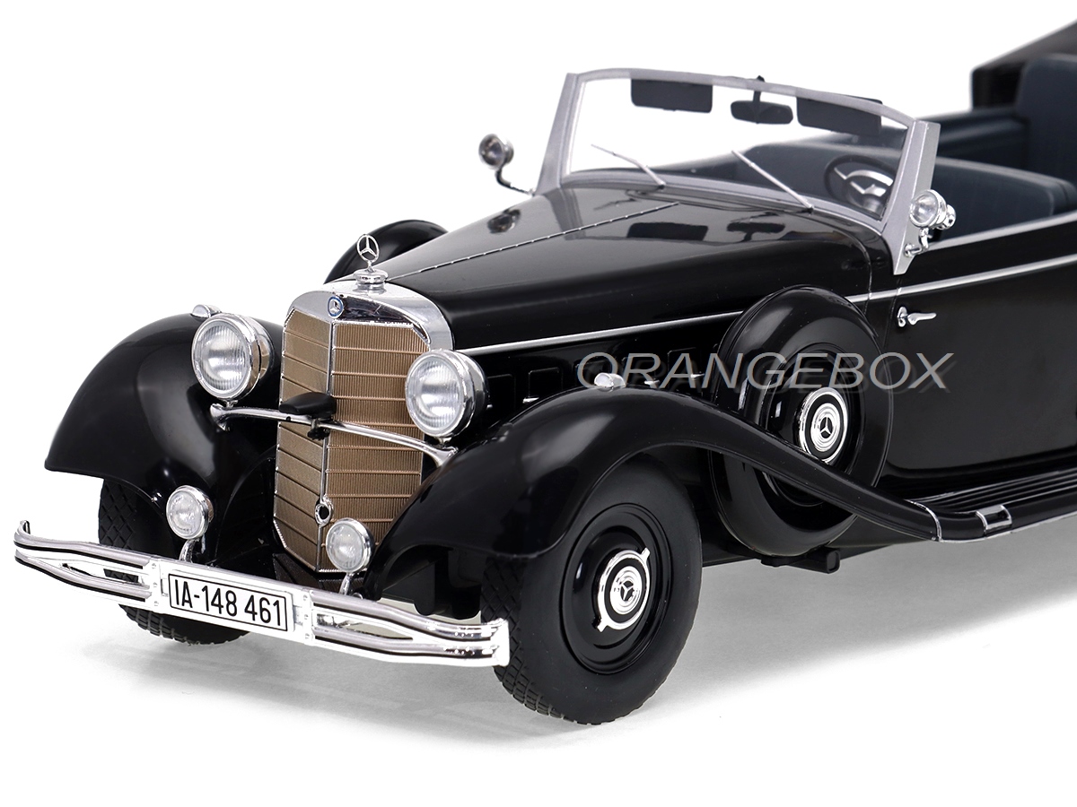 Signature Models - 1938 Mercedes-Benz 770K Cabriolet Black - 1:18 Missing Trim e