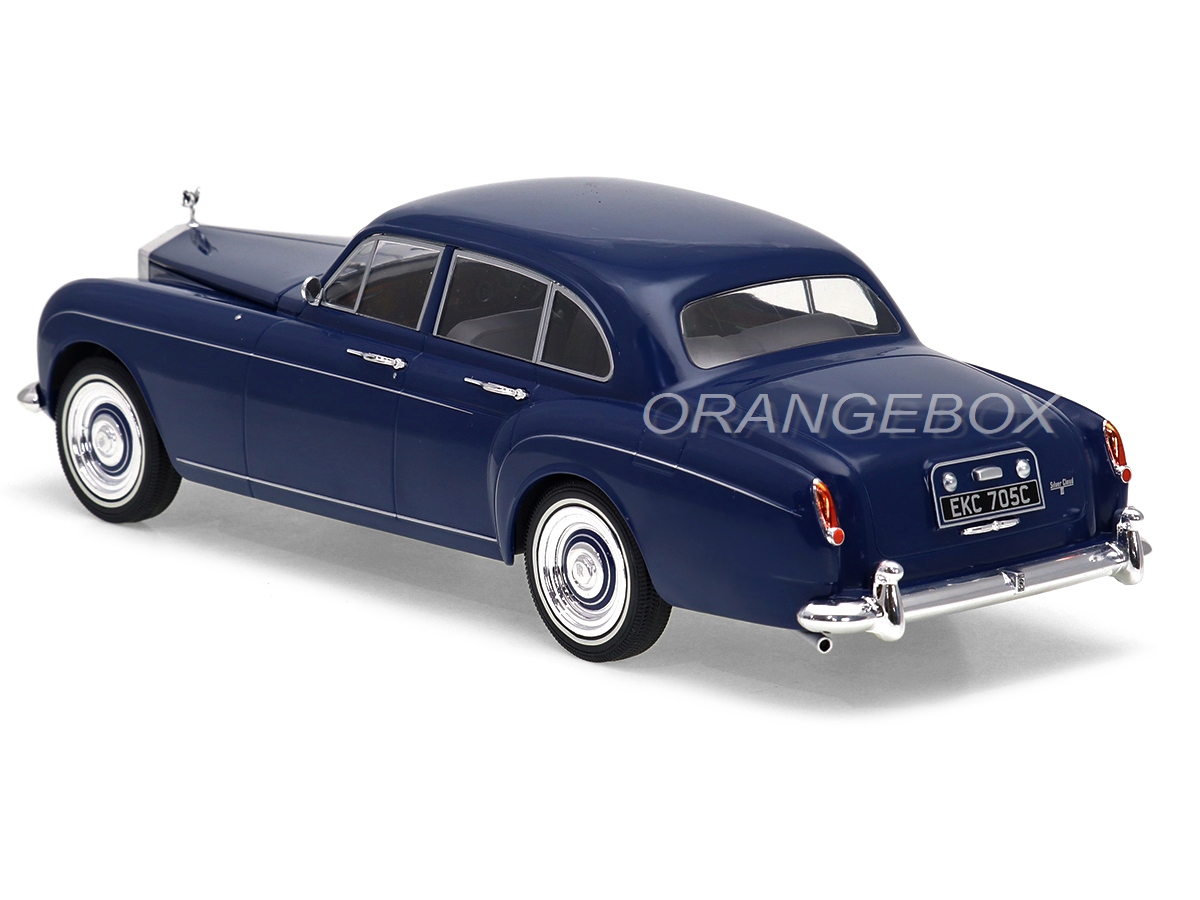 Modèle Réduit Rolls Royce Silver Cloud Flying Spur 1/18 - MCG18124, Bleu Foncé, Année 1965, Métal