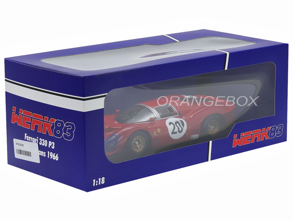 Ferrari 330 P3 Coupé 24 Horas Le Mans 1966 1:18 Werk83 - 20 anos