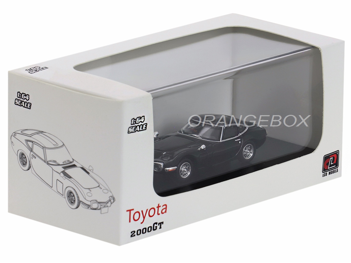 Toyota 2000GT 1:64 LCD Models Preto - 19 anos! Loja on-line de