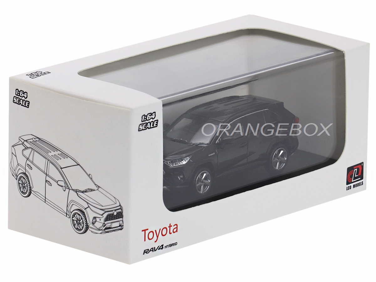 Toyota RAV4 Hybrid 1:64 LCD Models Preto - 19 anos! Loja on-line