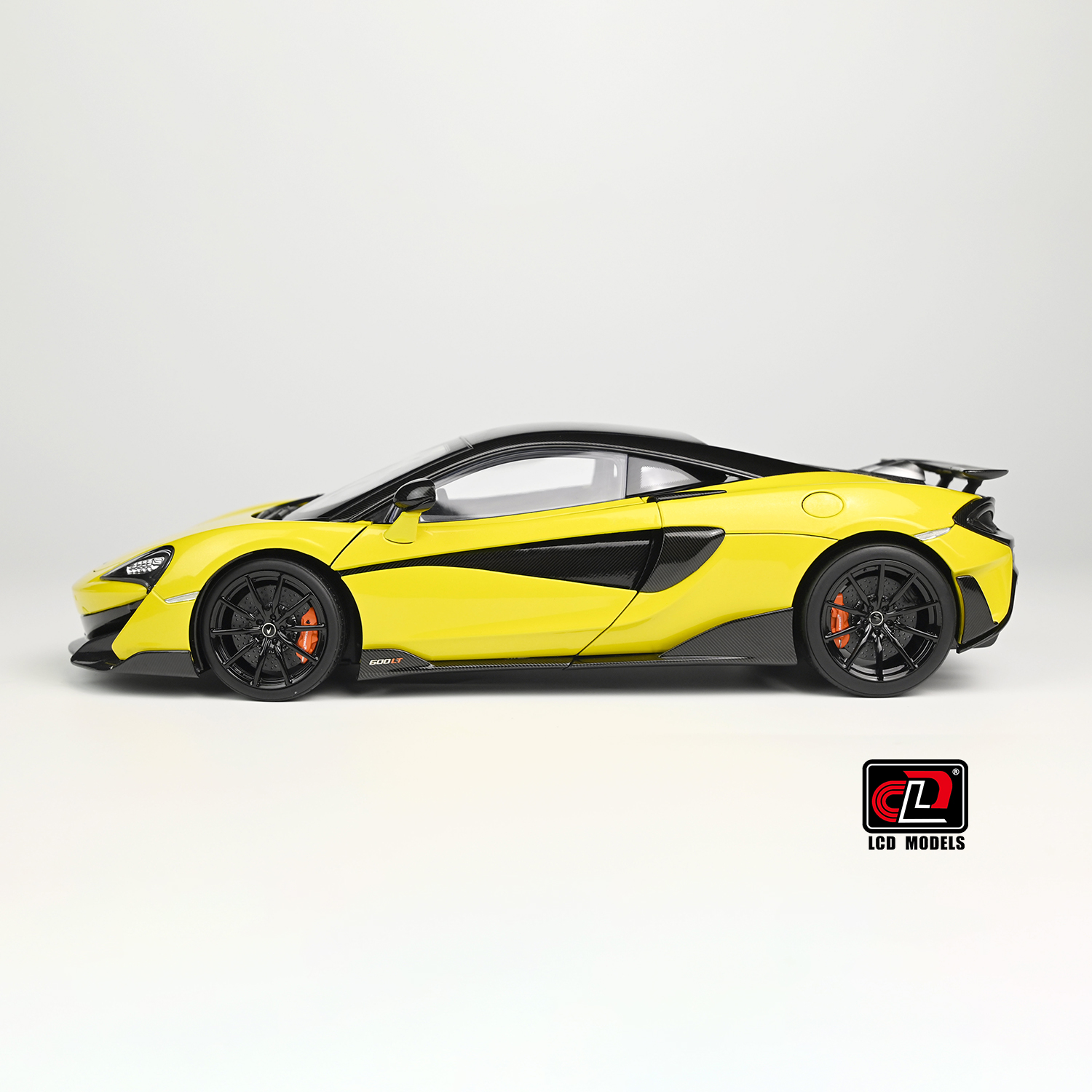 McLaren 600LT 1:18 LCD Models Amarelo - 20 anos! Loja on-line de