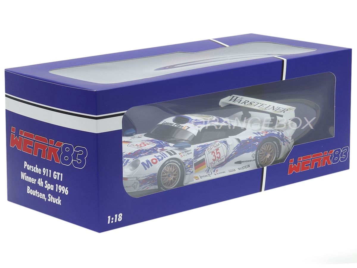 Porsche 911 GT1 Winner 4 Horas Spa 1996 1:18 Werk83 - 19 anos