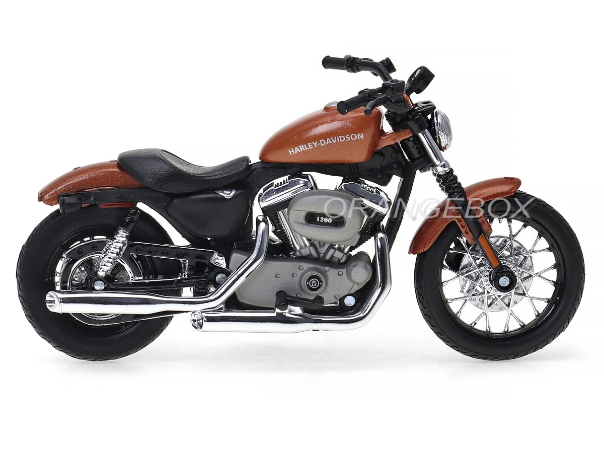 HarleyDavidson Light Flash Motorcle ブラウン Harley Davidson XL1200N Nightster 2007 Maisto 1:18 Série 38 - 20