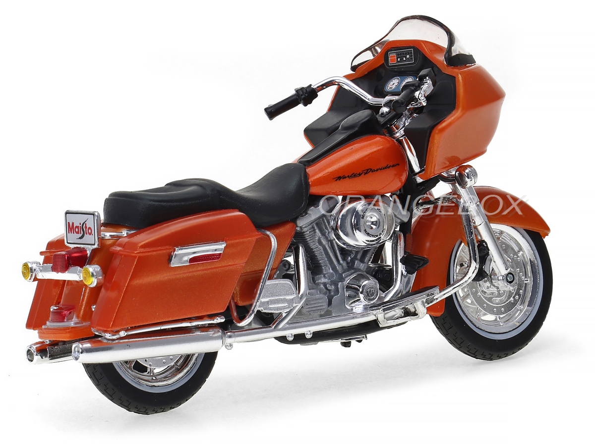 Moto Miniature Harley Davidson FLTR Road Glide 2002 - Échelle 1/18 Avec Socle