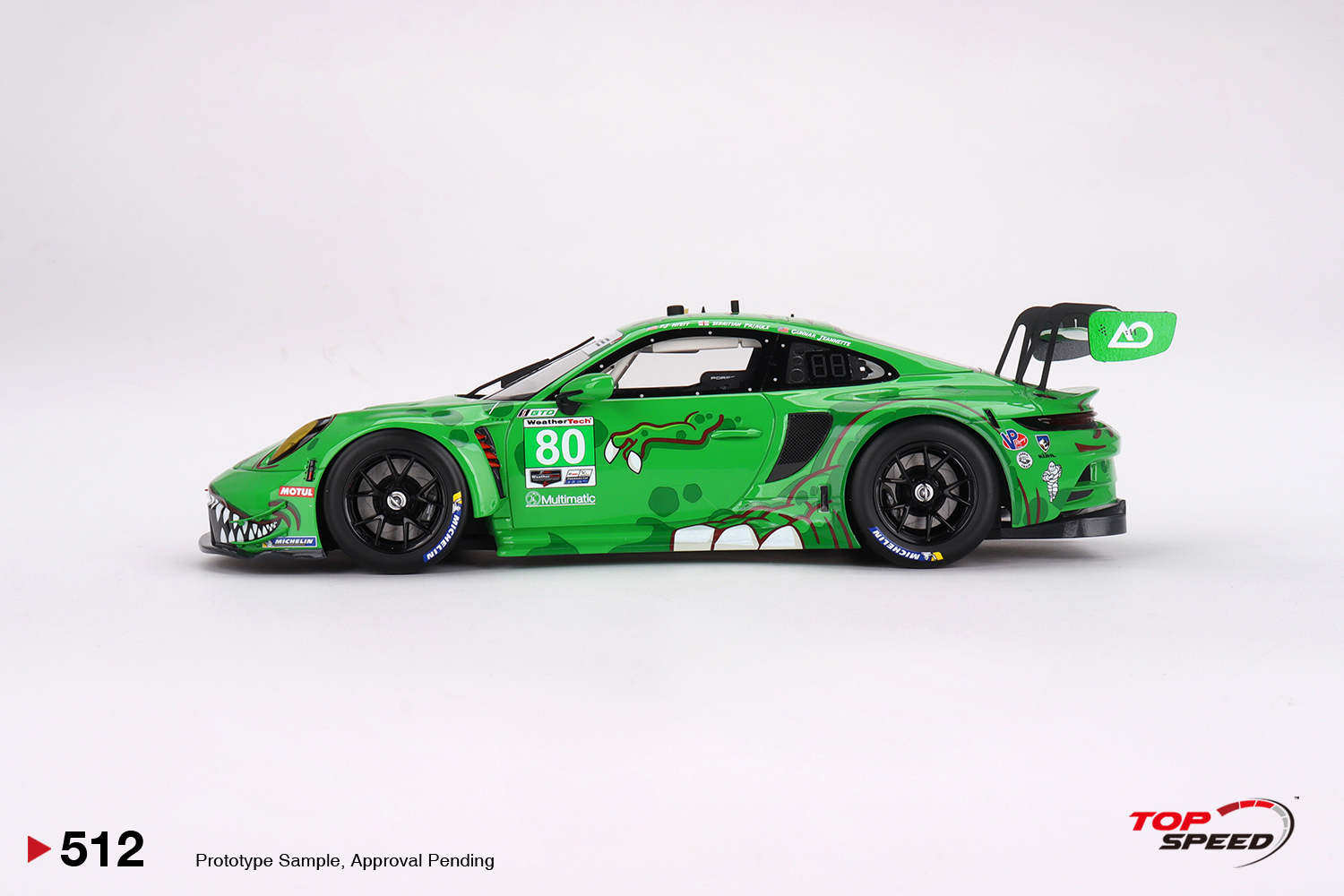 Porsche 911 GT3 R AO Racing 2023 IMSA 12 Horas Sebring 1:18