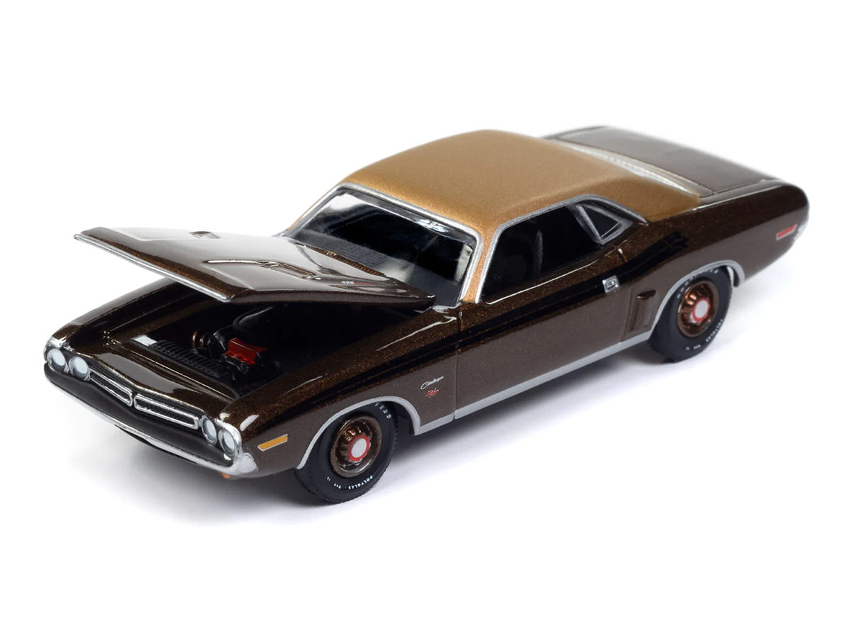 ミニカー 1971 DODGE CHALLENGER R/T Dodge Challenger R/T 1971 Mecum 1:64 Autoworld Premium - 19 anos
