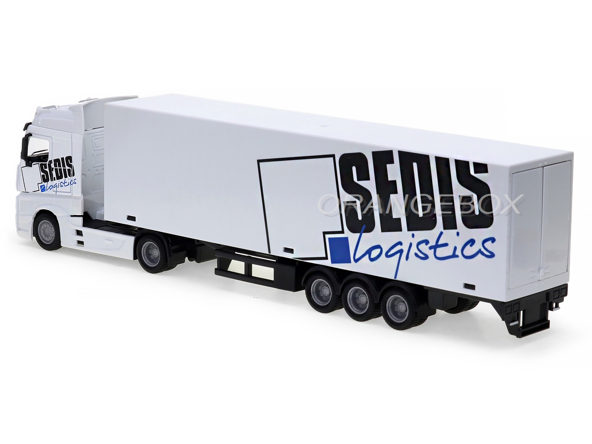 Mercedes Benz Actros + Empilhadeira 1:43 Bburago - 20 anos! Loja
