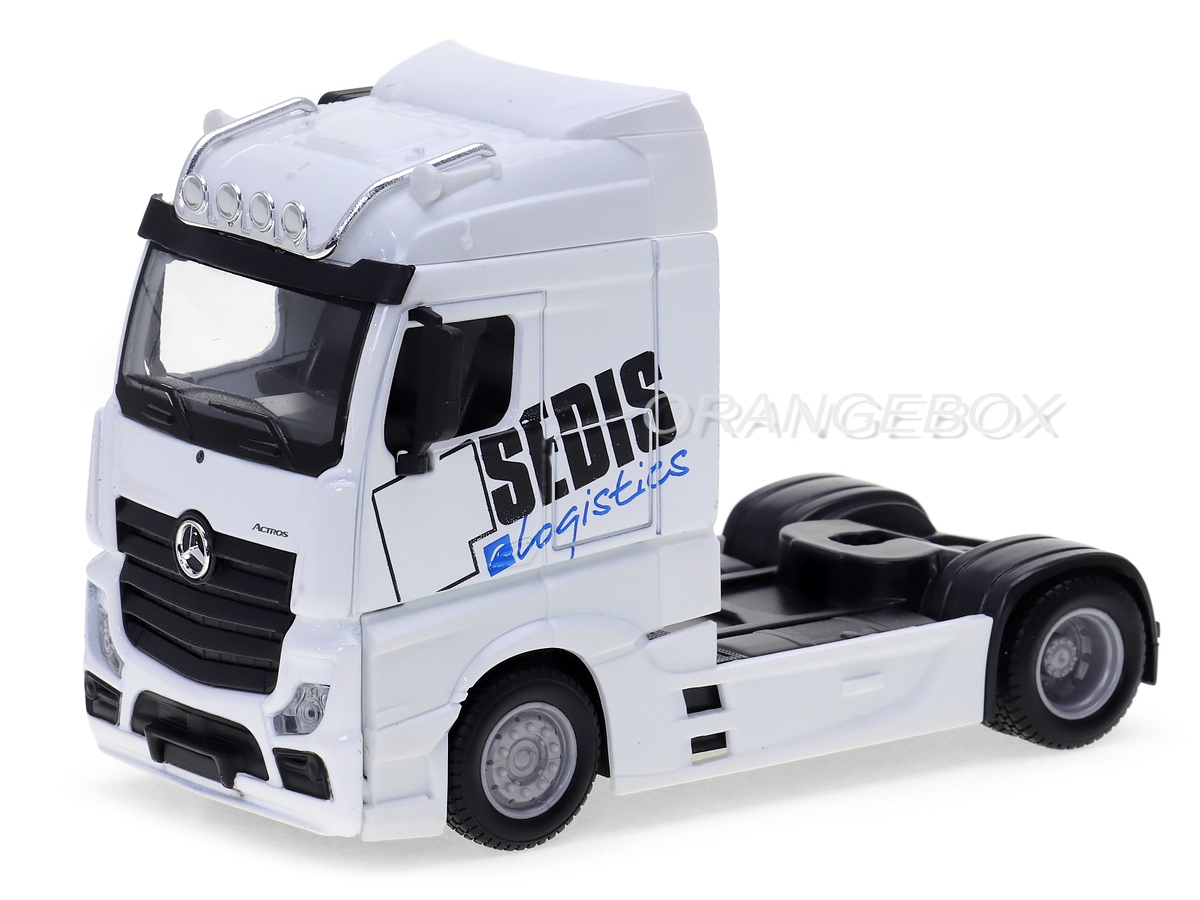 Mercedes Benz Actros + Empilhadeira 1:43 Bburago - 20 anos! Loja
