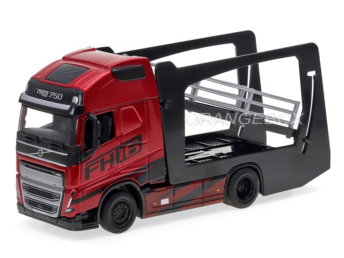 Volvo FH16 Globetrotter ミニカー Miniatura Caminhão Baú Volvo FH16 Globetrotter 750 - Street Fire