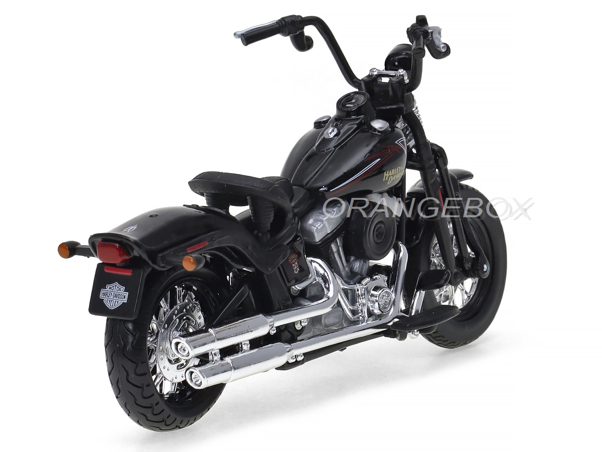 Harley Davidson FLSTSB Cross Bones 2008 Maisto 1:18 Série 38 Preto