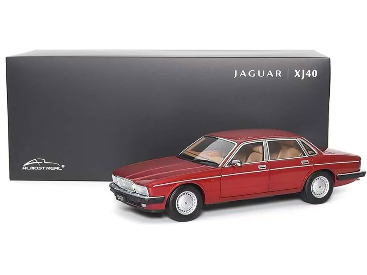 【新品】全開閉 Almost Real 1/18 ジャガー XJ40 赤 Jaguar Daimler XJ6 (XJ40) 1:18 Almost Real Vermelho - 19 anos