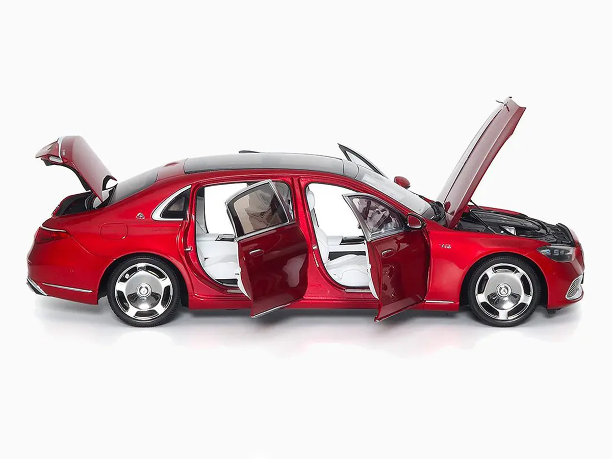 Mercedes Benz Maybach S-Class 2021 1:18 Almost Real Vermelho - 20