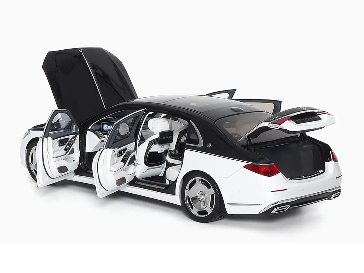 Mercedes Benz Maybach S-Class 2021 1:18 Almost Real Branco - 20