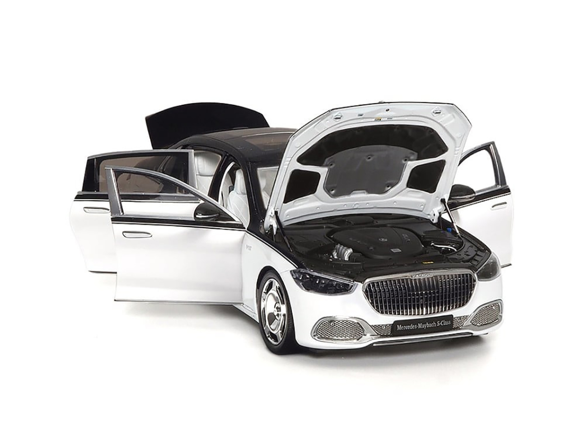 Mercedes Benz Maybach S-Class 2021 1:18 Almost Real Branco - 20