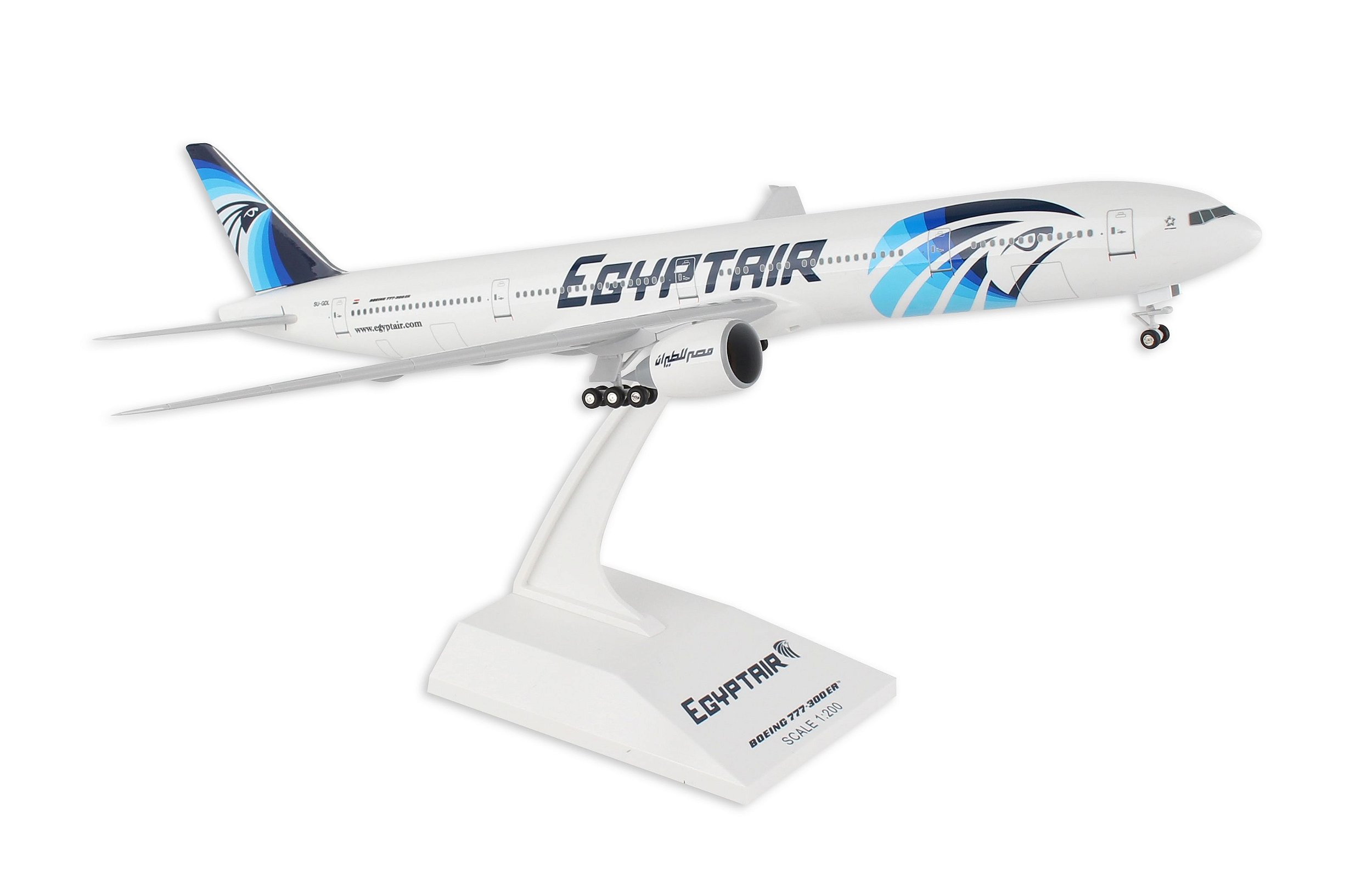 Avião Egypt Air B777-300 1:200 Skymarks - 20 anos! Loja on-line de