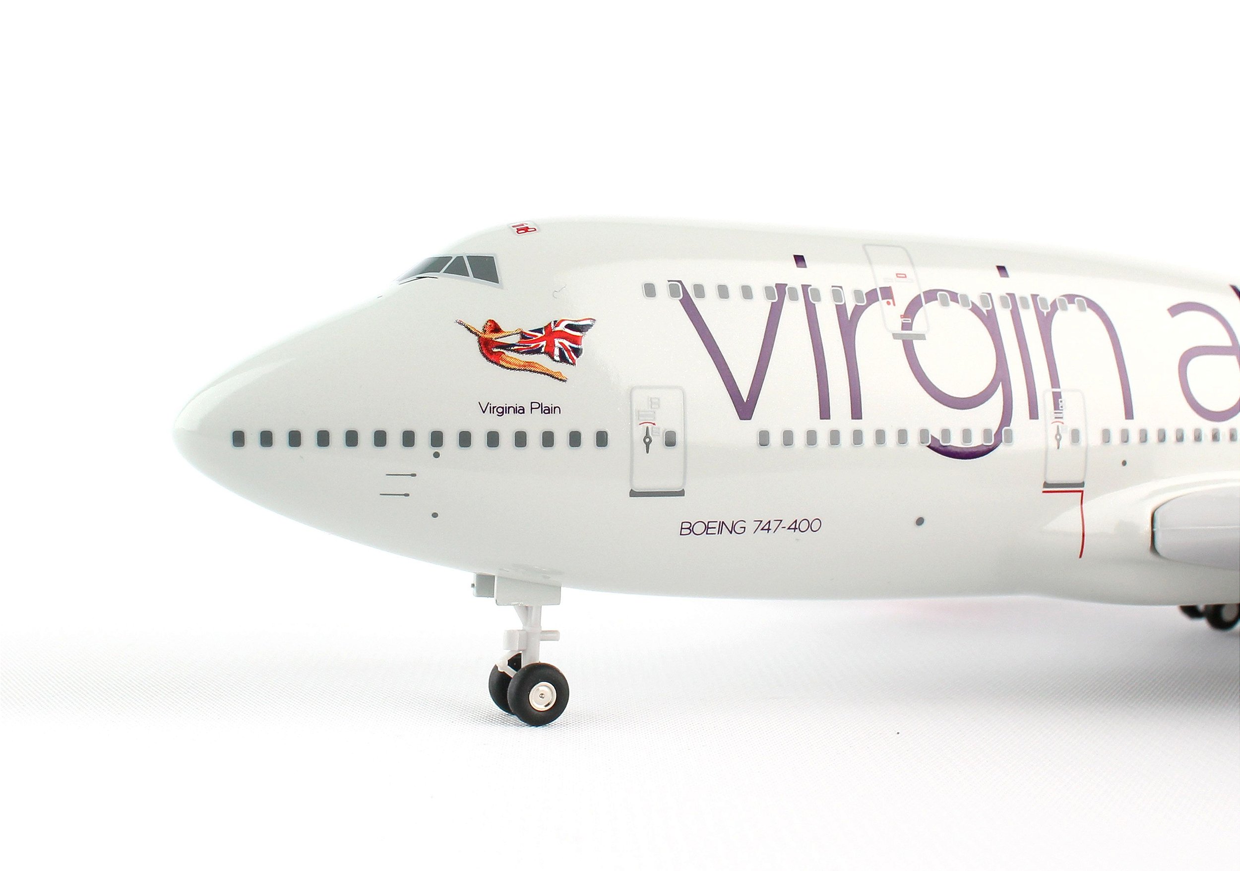 Avião Virgin B747-400 1:200 Skymarks - 20 anos! Loja on-line de