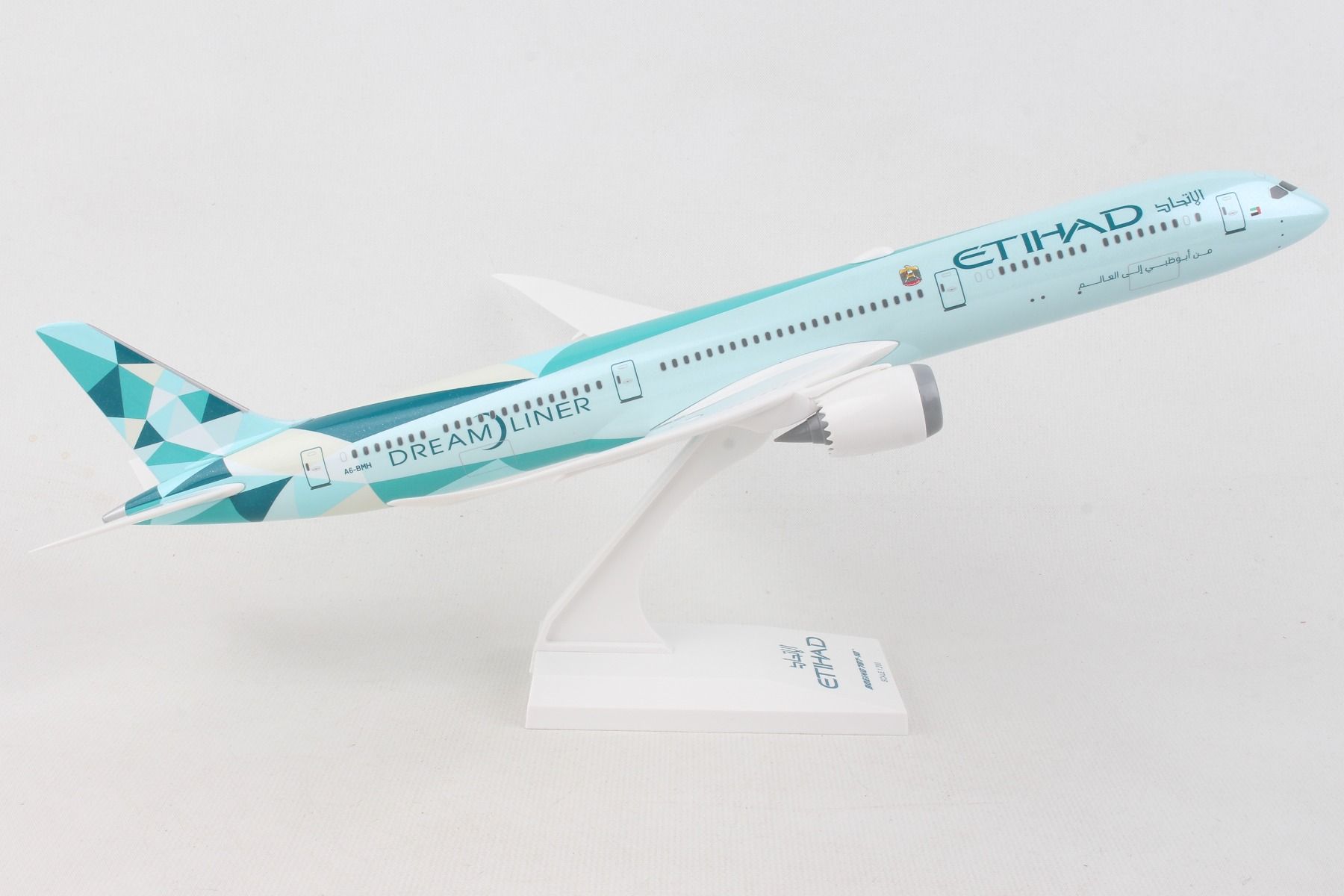 Avião Etihad Greenliner B787-10 1:200 Skymarks - 20 anos! Loja on
