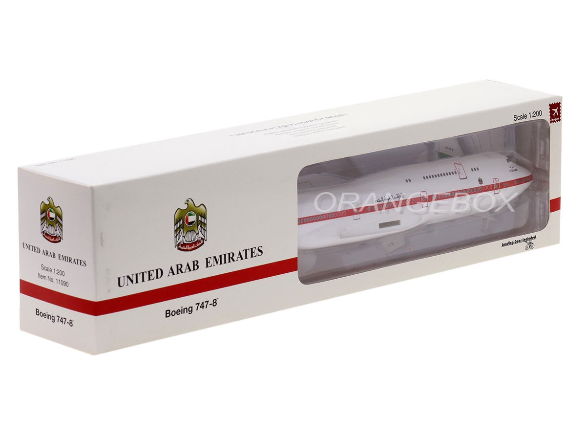 Avião Boeing 747-8 United Arab Emirates 1:200 Hogan - 20 anos
