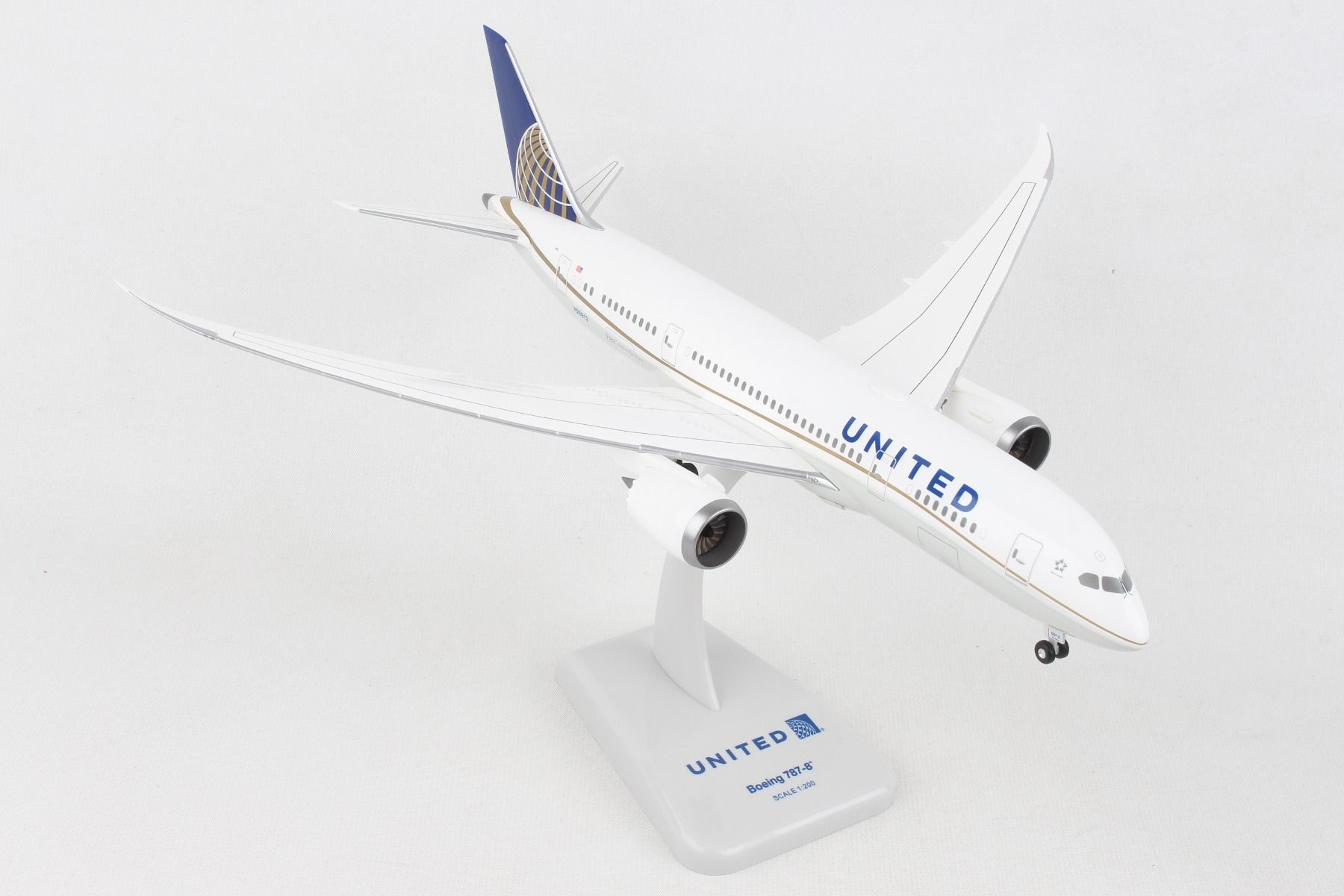 Avião Boeing 787-8 United 1:200 Hogan - 20 anos! Loja on-line de