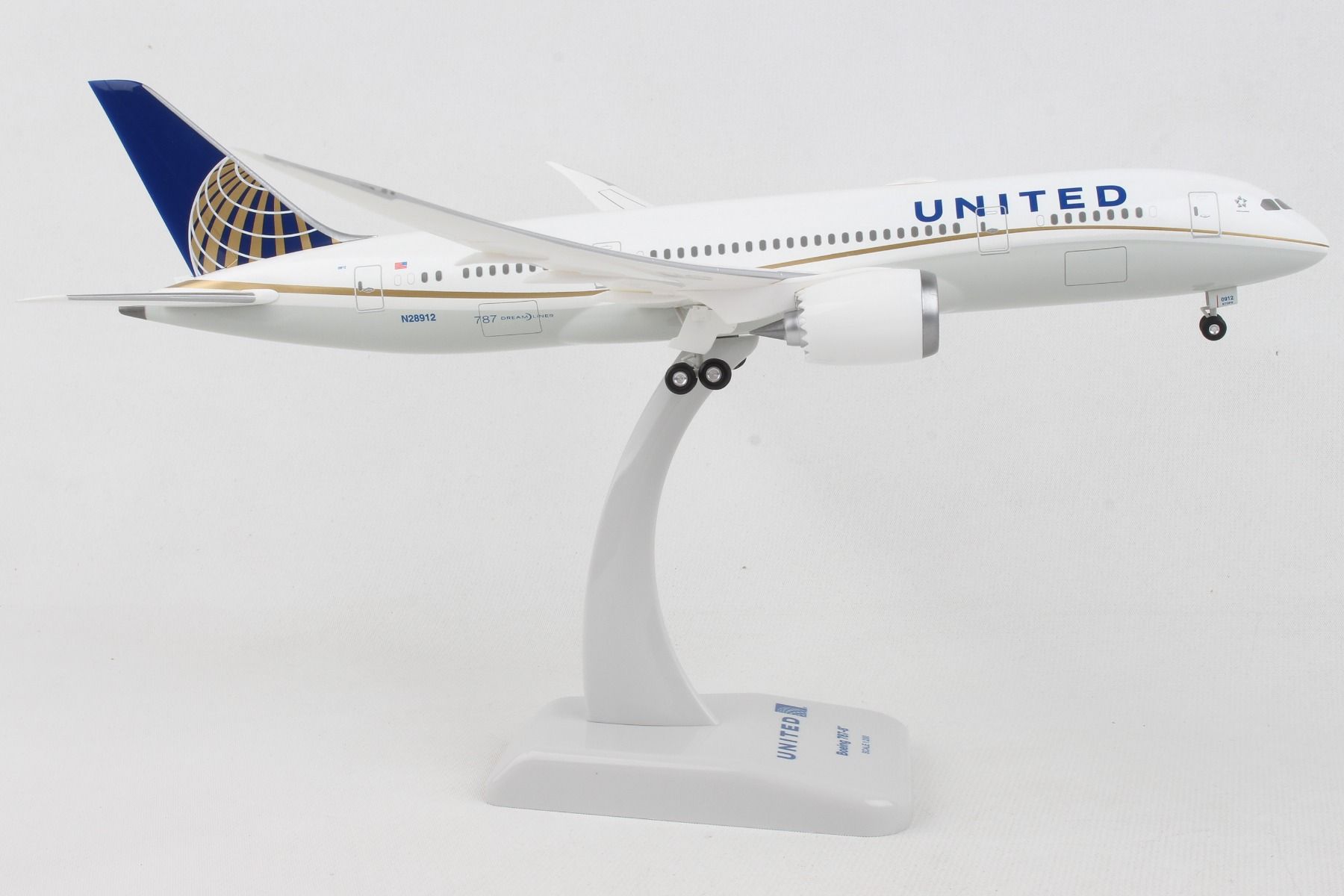 Avião Boeing 787-8 United 1:200 Hogan - 20 anos! Loja on-line de
