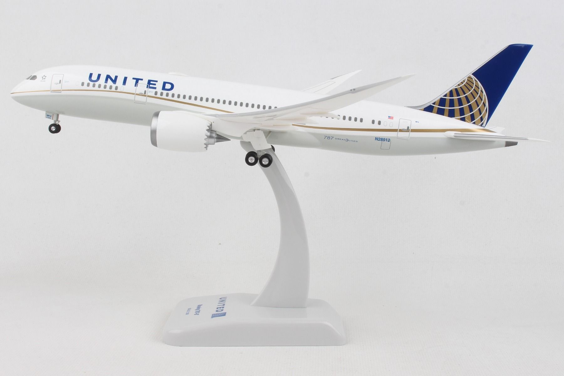 Avião Boeing 787-8 United 1:200 Hogan - 20 anos! Loja on-line de